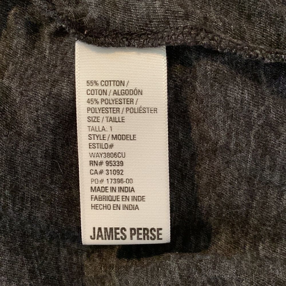 James Perse size 1 women's soft black top - Picture 5 of 6
